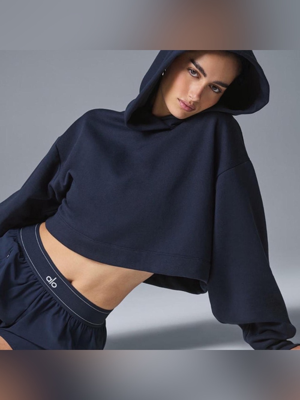 ALO Yoga Bae Hoodie - Navy